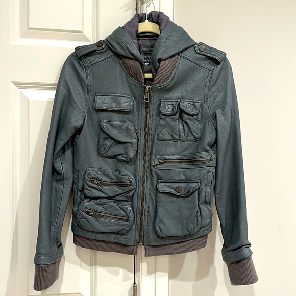 Saam genuine leather jacket - Picture 1 of 9